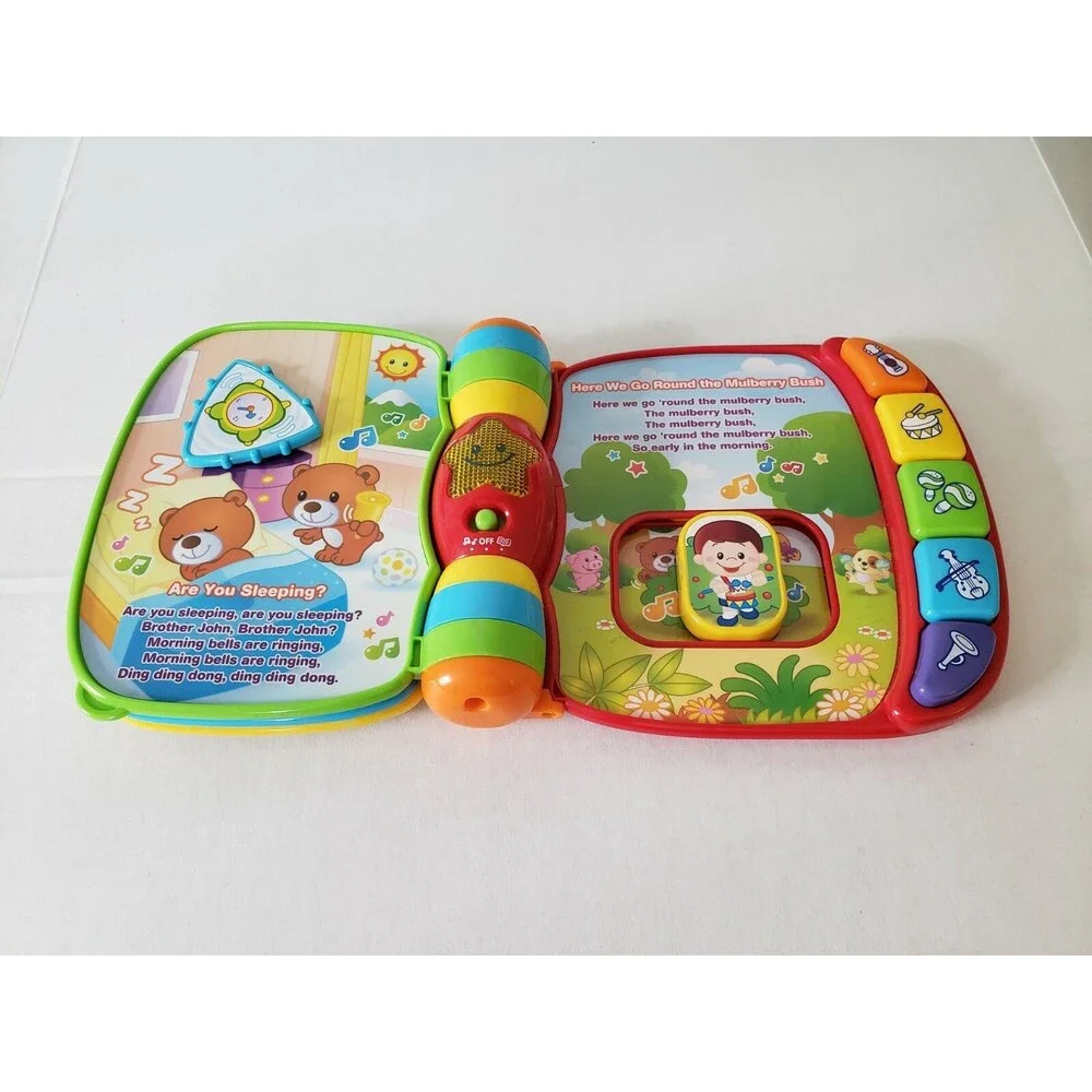 VTech 80166700 Musical Rhymes Educational Book for Babies